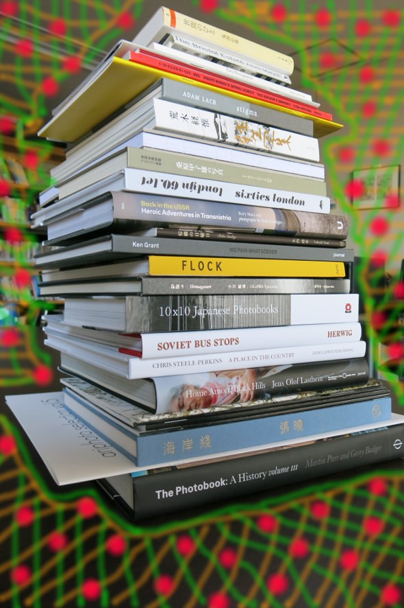 pile of 2014 photobooks